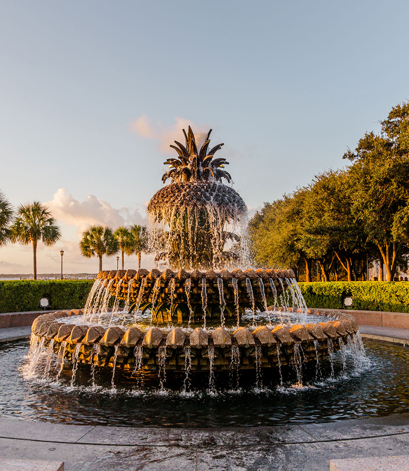 Charleston Waterfront Park Pineapple Fountain