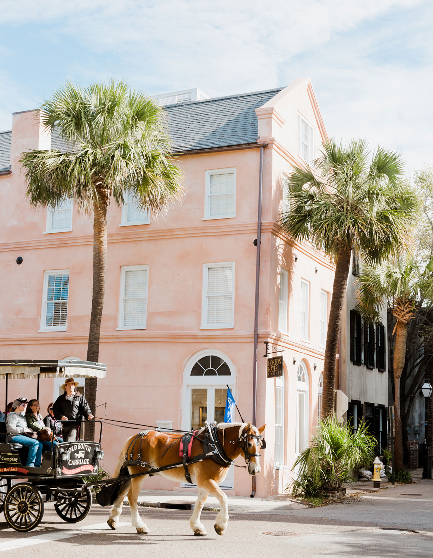 Horse Carriage on Rainbow Row Charleston