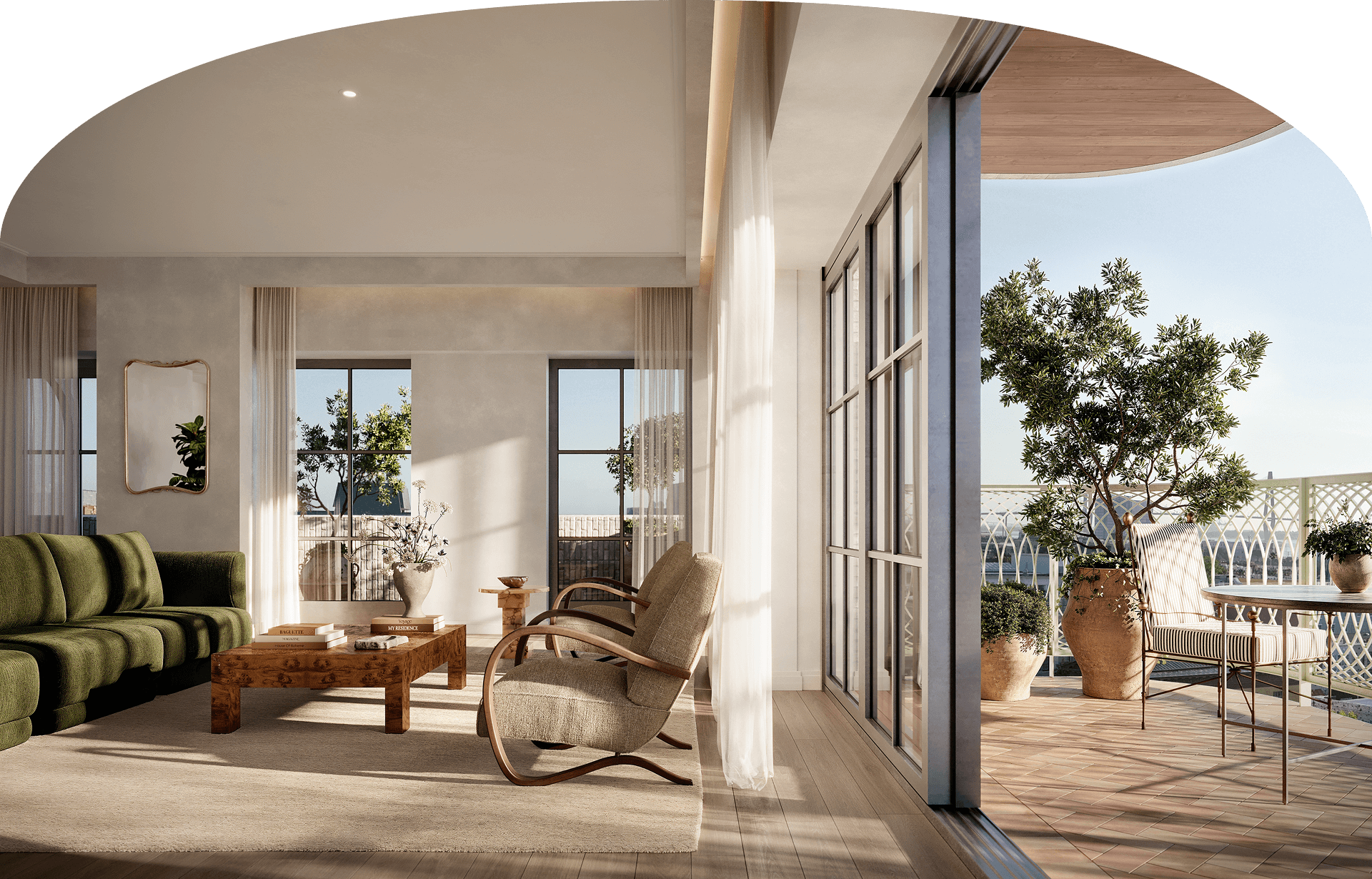 Living Room with Balcony